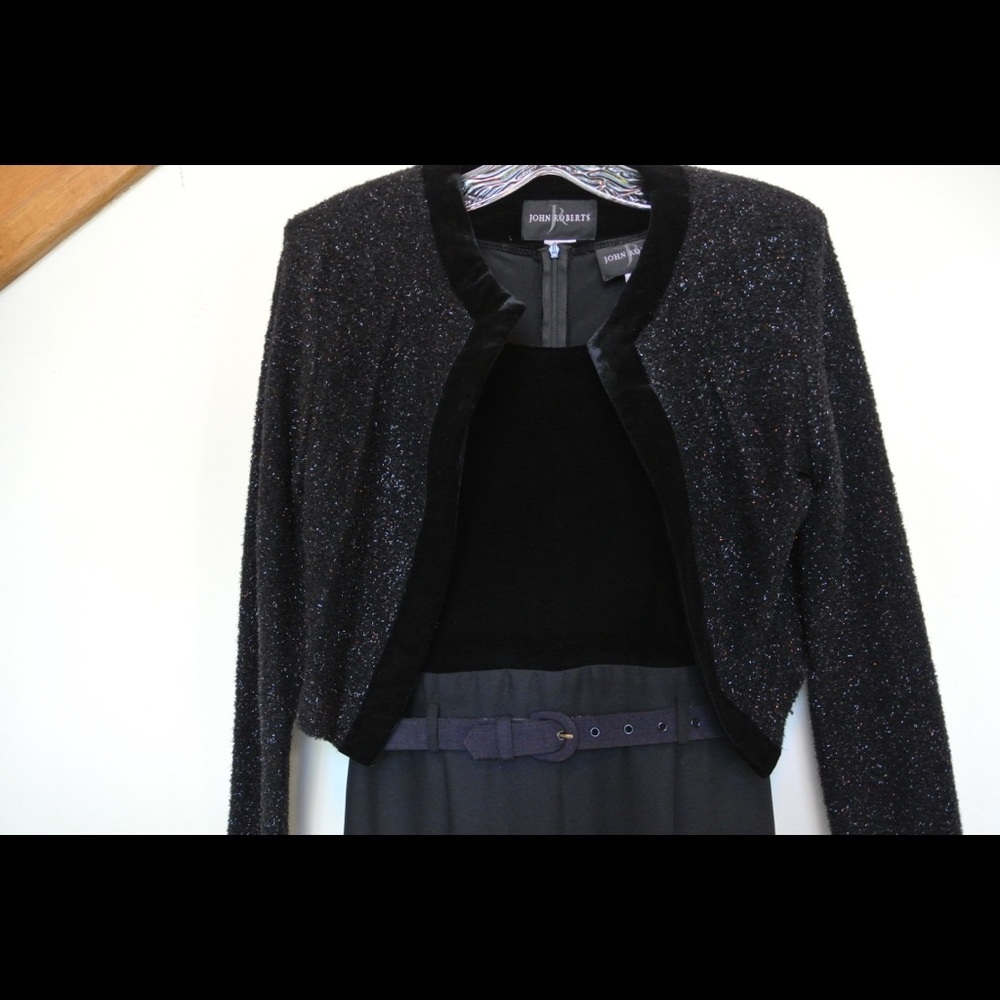 Black fancy one piece jumper with jacket